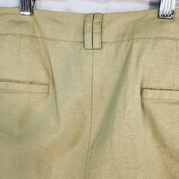 Lane Bryant Tan Khaki Linen Blend Wide Leg Pants Women's Size 22 Boho Beachy - Picture 13 of 13